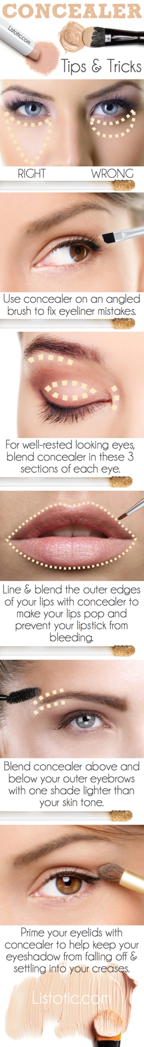 1.-Knowing-how-to-use-your-concealer-20-Beauty-Mistakes-You-Didnt-Know-You-Were-Making